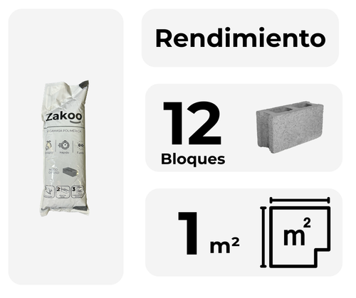 Bolsa de Zakoo Mortero Polimerico 2.5kg